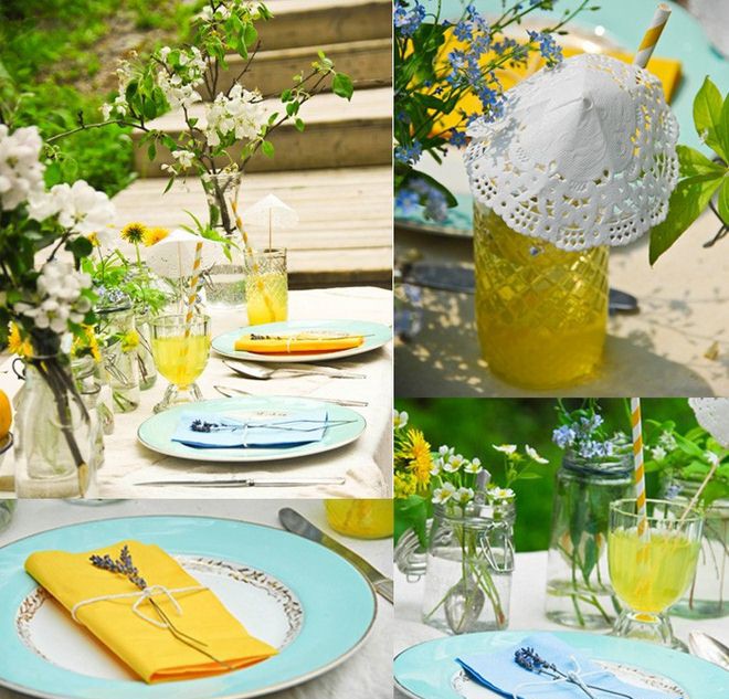 21 table  decoration  ideas  for a summer  garden party 